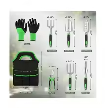 Pruning Shears Scissors Garden Tool Set Duty Aluminum Weeder Gardening Hand Tools Kit Transplanter Ergonomic Handle